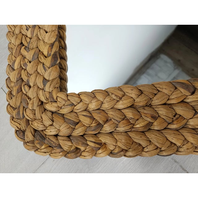 Vintage Rope Mirror by Adrien Audoux & Frida Minet, 1970s For Sale - Image 8 of 12