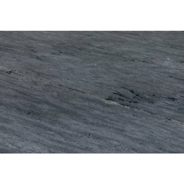 Not Yet Made - Made To Order NOIR Matilo Adjustable Table in Black Metal Metal Base with Marble Top For Sale - Image 5 of 6