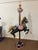 1980s Rotocast Molded Carousel Lifesize Miniature Horse on Wooden Pole For Sale - Image 9 of 12
