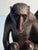 Folk Art Vintage African Folk Art 2 Hand Carved Wooden Monkeys Figurine For Sale - Image 3 of 10