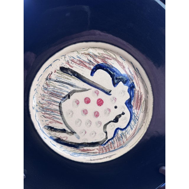 Large Ornamental Platter by Jean-Paul Van Lith, 1990s For Sale - Image 3 of 8