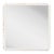 Fleur Home Carnival Muses Square Mirror in White Dove, 32x32 For Sale