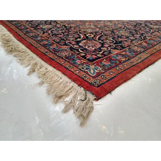 Brown 1940s Persian Tree of Life Kashan , 9'1" X 12'4" For Sale - Image 8 of 9