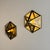 Hexagonal Brass and Beveled Glass Wall Sconces by Josef Hoffmann, 1970s, Set of 2 For Sale - Image 4 of 18