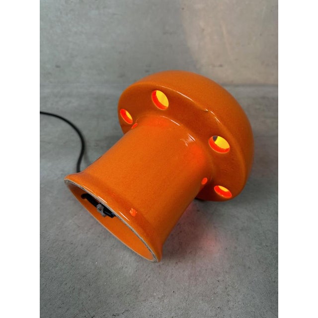 Vintage Ceramic Mushroom Lamp from Massive, 1970s For Sale - Image 6 of 8