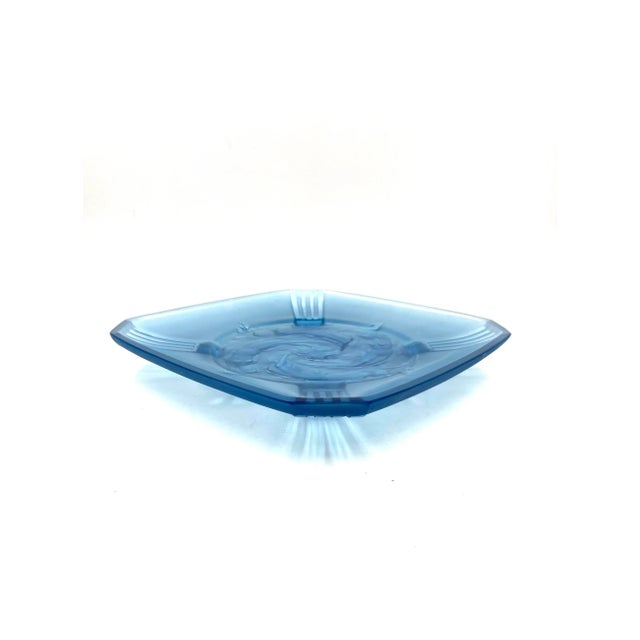 Verreries des Hanots 1930s Verreries Des Hanots, 'Naiads' Molded Glass Tray, France For Sale - Image 4 of 12