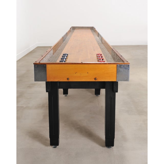 Mid 20th Century 20th Century Americana Arcade Shuffleboard Game Table 22 Ft For Sale - Image 5 of 18
