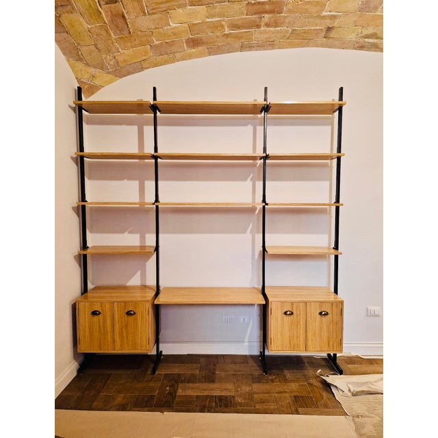 Mid-Century Modern Vintage Italian Bookcase, 1960s For Sale - Image 3 of 4