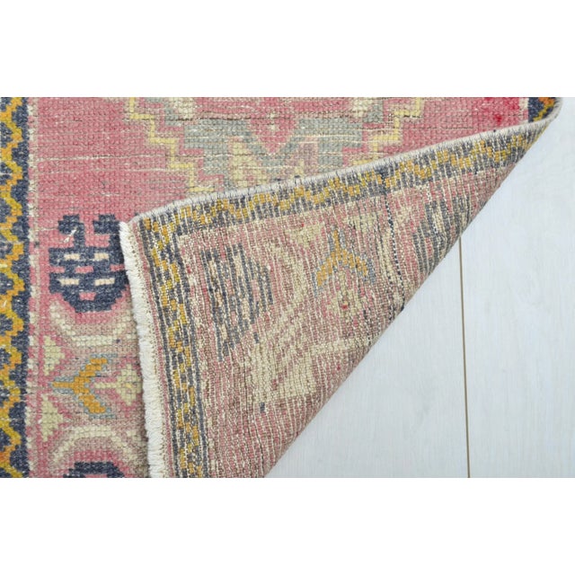 1960s Modern Unique Decor Wool Anatolia Mini Rug For Sale - Image 5 of 6