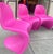 Textile Extremely Rare Set of Five Verner Panton Hot Pink Chairs, Circa 2001 For Sale - Image 7 of 12
