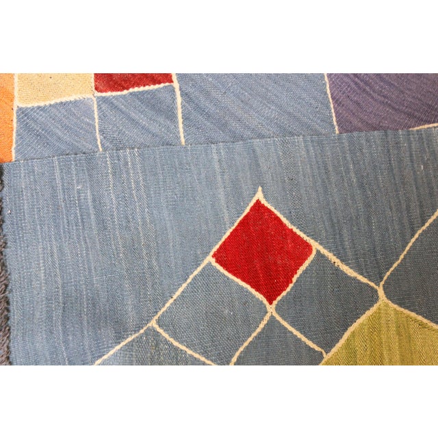 Hand Knotted Modern Kilim. 8'4" X 9'9" For Sale - Image 4 of 4