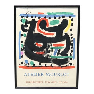 Atelier Mourlot Joan Miro Lithograph Print Exhibition Poster For Sale