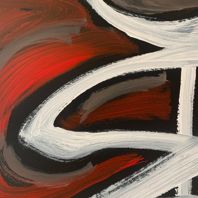 "Peace" Contemporary Abstract Acrylic Painting on Canvas For Sale - Image 4 of 7