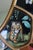 Vintage Robert M. Weiss Peruvian Reverse-Painted Wildlife Mirror For Sale - Image 10 of 18