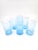 Alessandro Coppola Murano Glass Tumblers in Light Blue Swirl, Italy - Set of 6 For Sale In New York - Image 6 of 9