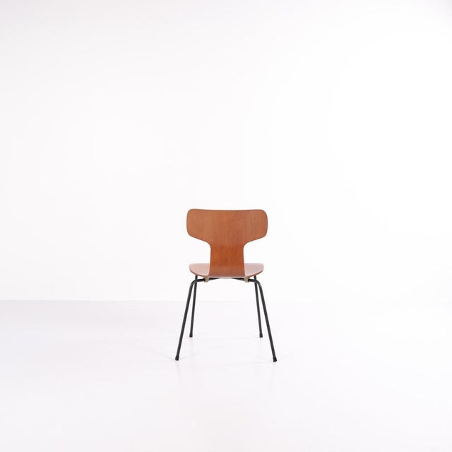 Fritz Hansen Model 3103 Dining T-Chairs by Arne Jacobsen for Fritz Hansen, 1980s, Set of 6 For Sale - Image 4 of 17