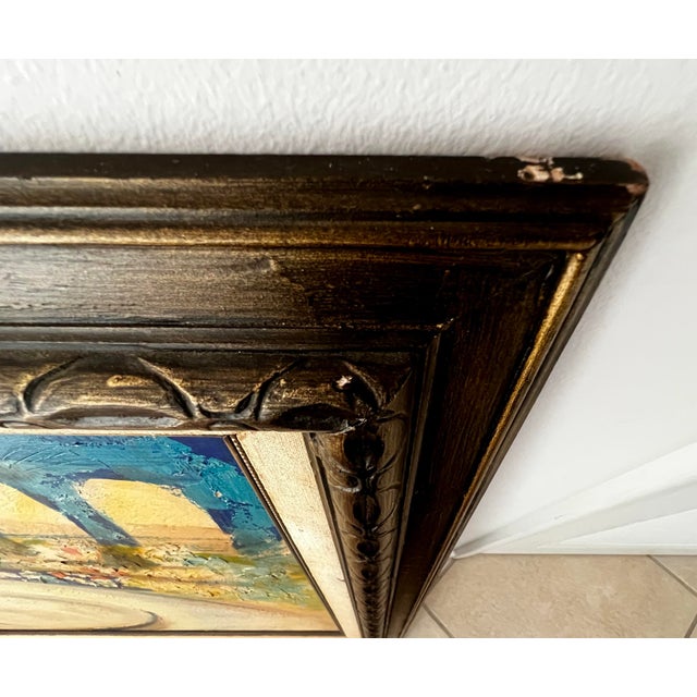 1960s Mid-Century Madrid Matador: Vibrant 1960s Signed Oil Arena Painting For Sale - Image 5 of 8