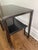 2010s Global Views “One Up” Black Granite & Bronze Iron Rectangular Accent Side Table For Sale - Image 5 of 6