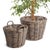 A beautiful blend of gray andBrown, something we call "Nature, s Gray". These largegauge tree baskets are craftsmanship at...