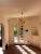 Metal Italian Murano Chandelier – 24 Disks in Rose, Yellow and White For Sale - Image 7 of 7