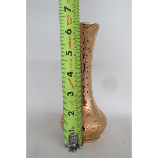 Dixon Art Studios 22k Weeping Gold Ceramic Bud Vase 1960s Made in the Usa 4948b For Sale In Miami - Image 6 of 9