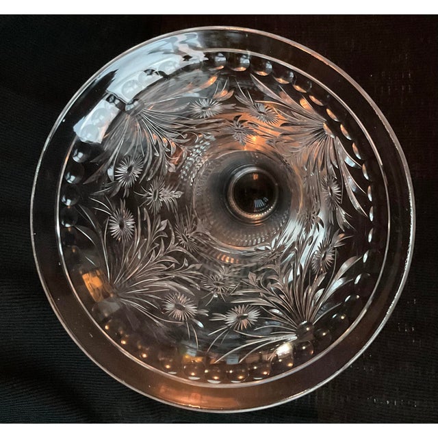 Early 20th Century Art Deco Sterling Silver Filagree & Cut Glass Tall Vase For Sale - Image 9 of 10