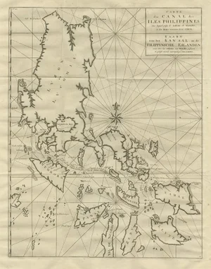 Antique Map of the Philippines by Anson, 1749