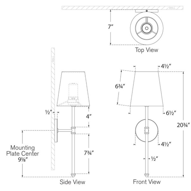 2020s Suzanne Kasler for Visual Comfort Signature Camille 20" Cordless Sconce in Bronze with Linen Shade For Sale - Image 5 of 7