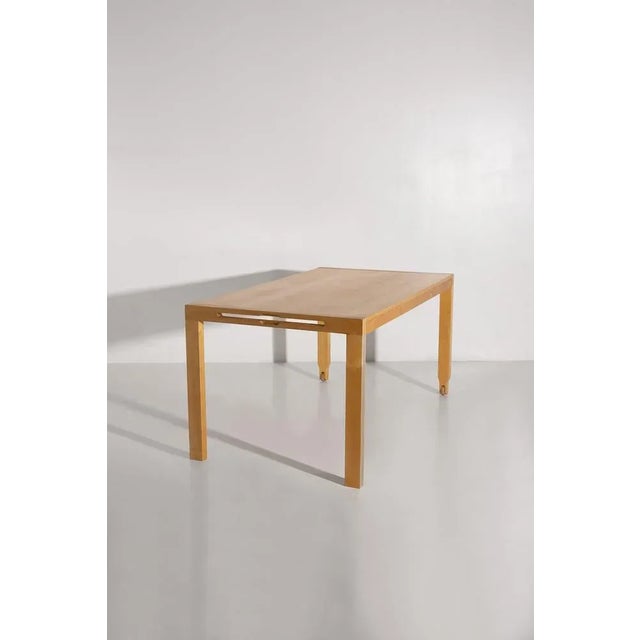 Italian Wooden Dining Table, 1970s For Sale - Image 9 of 10