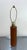 1950s-60s George Kovacs midcentury teak post lamp. Excellent condition. Marked at base as shown. Measurements 22.5" tall...