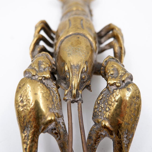 Vintage Lobster in Brass For Sale - Image 6 of 10