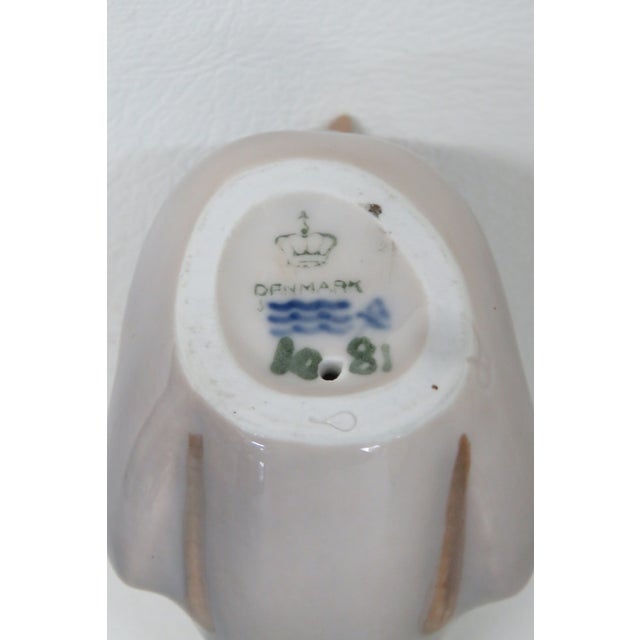 Gray Royal Copenhagen Denmark Sparrow Bird Porcelain Figurine 4614b For Sale - Image 8 of 11