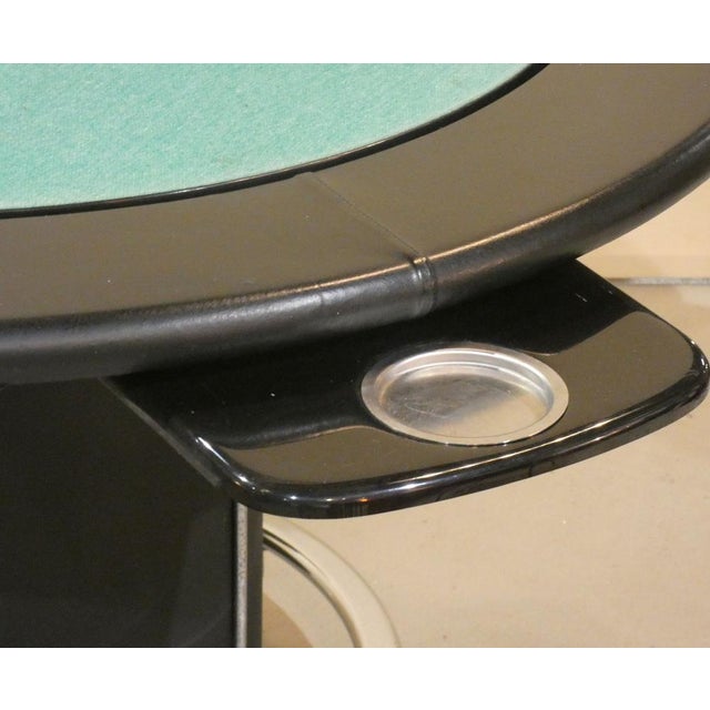 Game Table in Leather and Steel, Italy, 1970s For Sale - Image 13 of 18