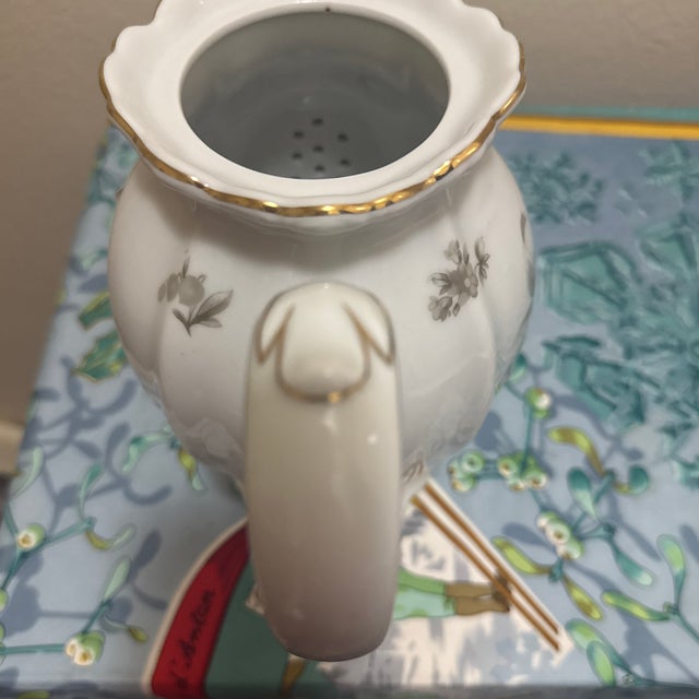 Vintage Johann Haviland "Sepia Rose" Coffee Pot With Lid Bavaria, Germany For Sale In Minneapolis - Image 6 of 8