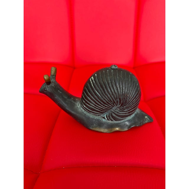 Asparagus 1980s Brass Snail For Sale - Image 8 of 9