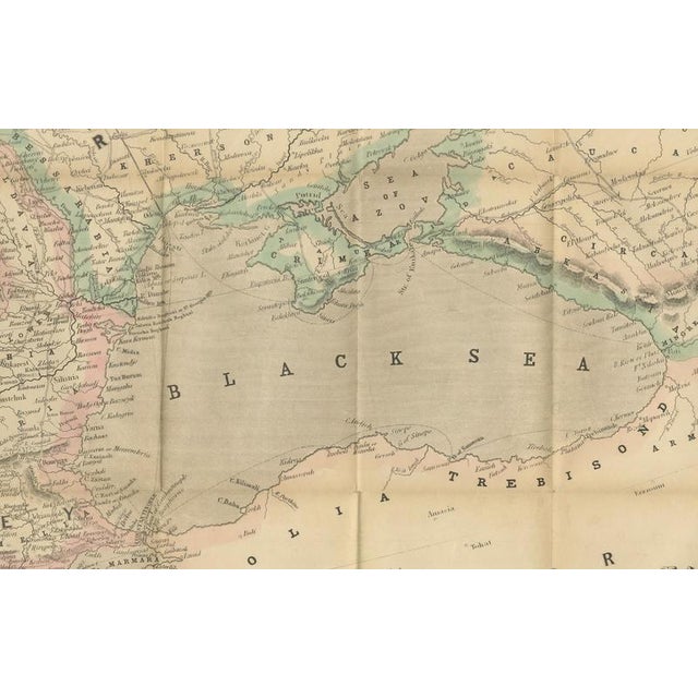 Black Philips Map of the Seat of War, 1854 For Sale - Image 8 of 10