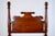 A pair of solid black cherry early American style twin headboards by Henkel-Harris Co. Winchester, Virginia. Embellished...