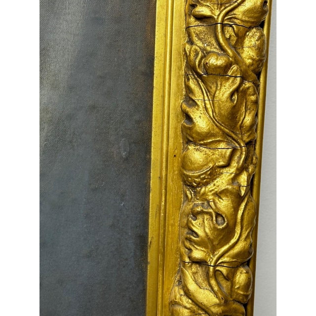 Oil Portrait of a Girl in Red & White Dress Reading Story, Circa 1914 — Signed by David Alison r.s.a. (Scottish, 1882–1955) Gilt Framed For Sale - Image 17 of 18