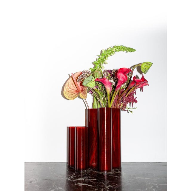Not Yet Made - Made To Order Forest Green Splash Vase by Mana For Sale - Image 5 of 17