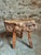 Brutalist French Burled Cherrywood Stool Primitive Milking Stool, 1890s For Sale - Image 5 of 11
