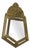 Hall Mirror with Brass Frame, 1920s For Sale