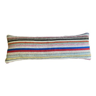 Striped Rug Pillow For Sale