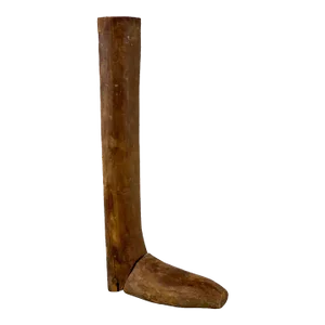 Antique Primitive Wood Cobblers Boot Form Prosthetic Leg