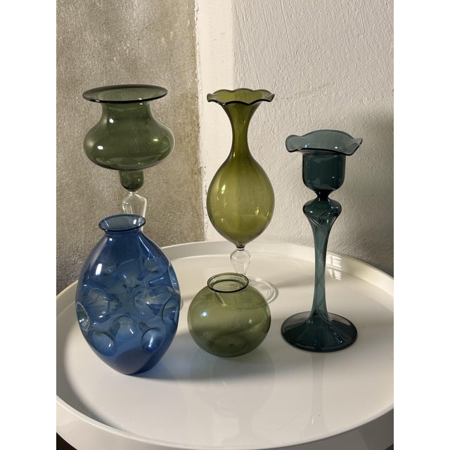 1960s 11 Glass Vases from Lauscha, Germany, 1960s, Set of 11 For Sale - Image 5 of 10