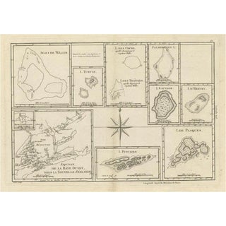 Map of Islands of the South Pacific, Incl. Pitcairn & Dusky Bay, 1788 For Sale