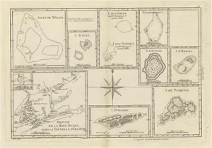 Map of Islands of the South Pacific, Incl. Pitcairn & Dusky Bay, 1788
