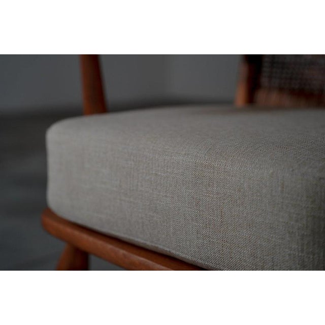 Lounge Chairs with Rattan Backrest, France, 1950s, Set of 2 For Sale - Image 14 of 18