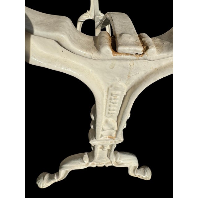 Antique French Cast Iron & Marble Bistro Table, 1900s For Sale - Image 9 of 16