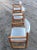 Late 20th Century Danish Modern Oak Box Chairs on Sled Bases - Set of 6 For Sale - Image 9 of 12