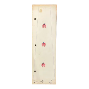 1940s Tie Design Lucky Bug Watercolor